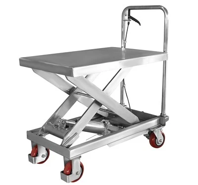 کامیون میز بالابر دستی فولادی Stainess LM-TFSS